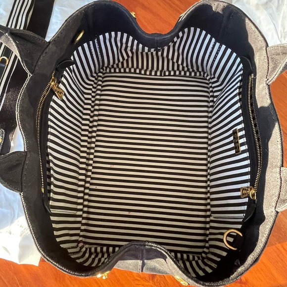 Prada Black Denim Tote w/ Detachable Strap - Picture 7 of 10